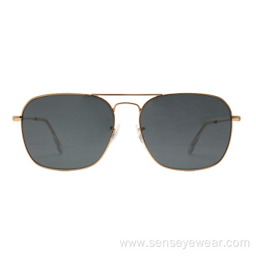 Unisex Stainless Steel Mens UV400 Glasses Lenses Sunglasses